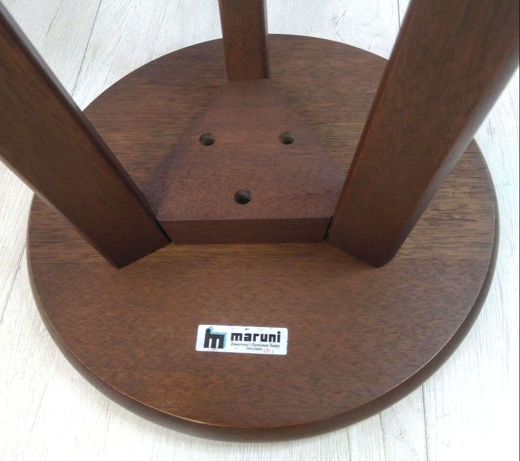 マルニ 木製 円形 カウンタースツール