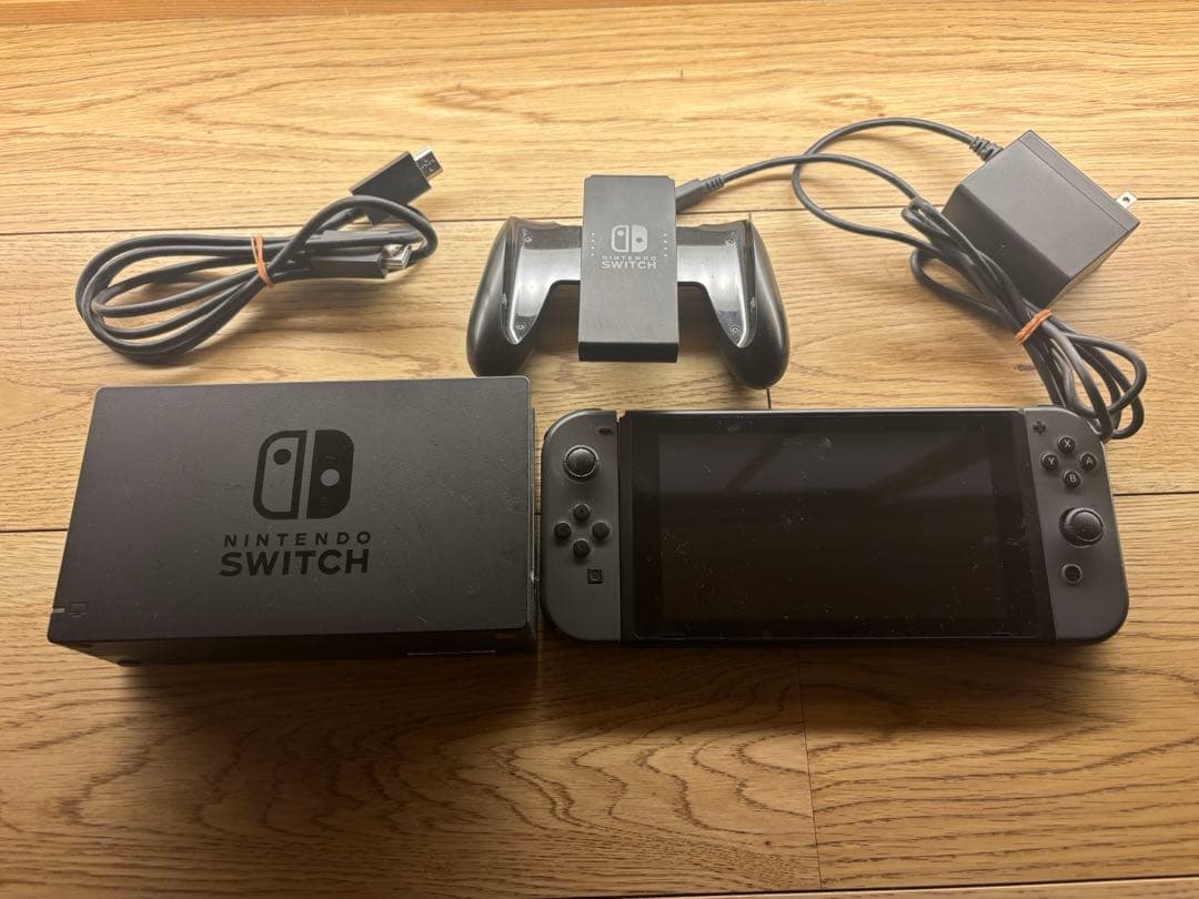 【動作品】Switch本体 バッテリー強化版 箱付き 付属品完品