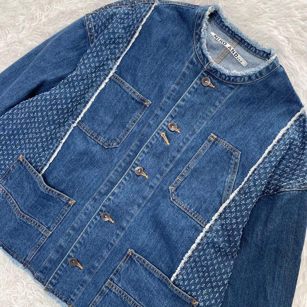即完売品 2025年 ニコアンド リメイクカバーオール デニムジャケット