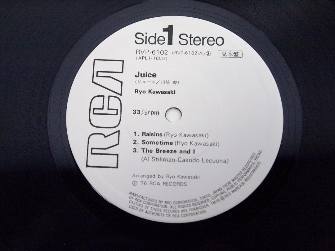 見本盤・非売品 川崎燎 / ジュース RYO KAWASAKI / JUICE
