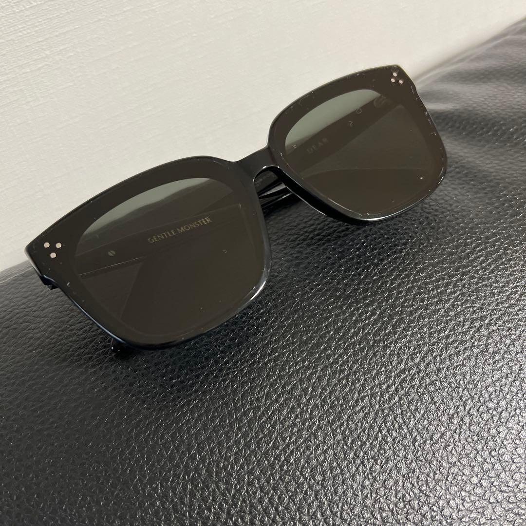 美品GENTLE MONSTER サングラス DEAR-01 ブラック