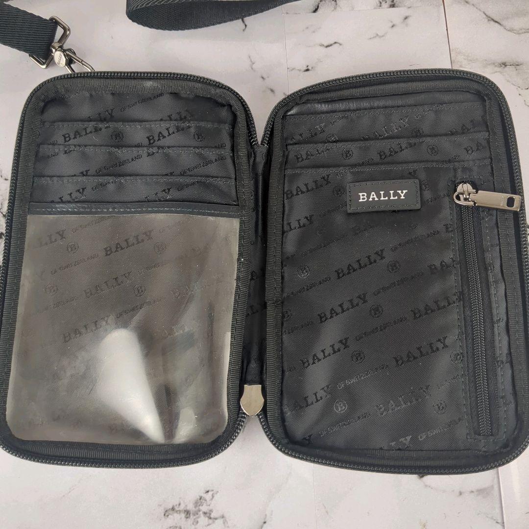 【極美品】BALLY☆2way スマホ　ショルダー　バッグ　防水　肩掛け　首掛け
