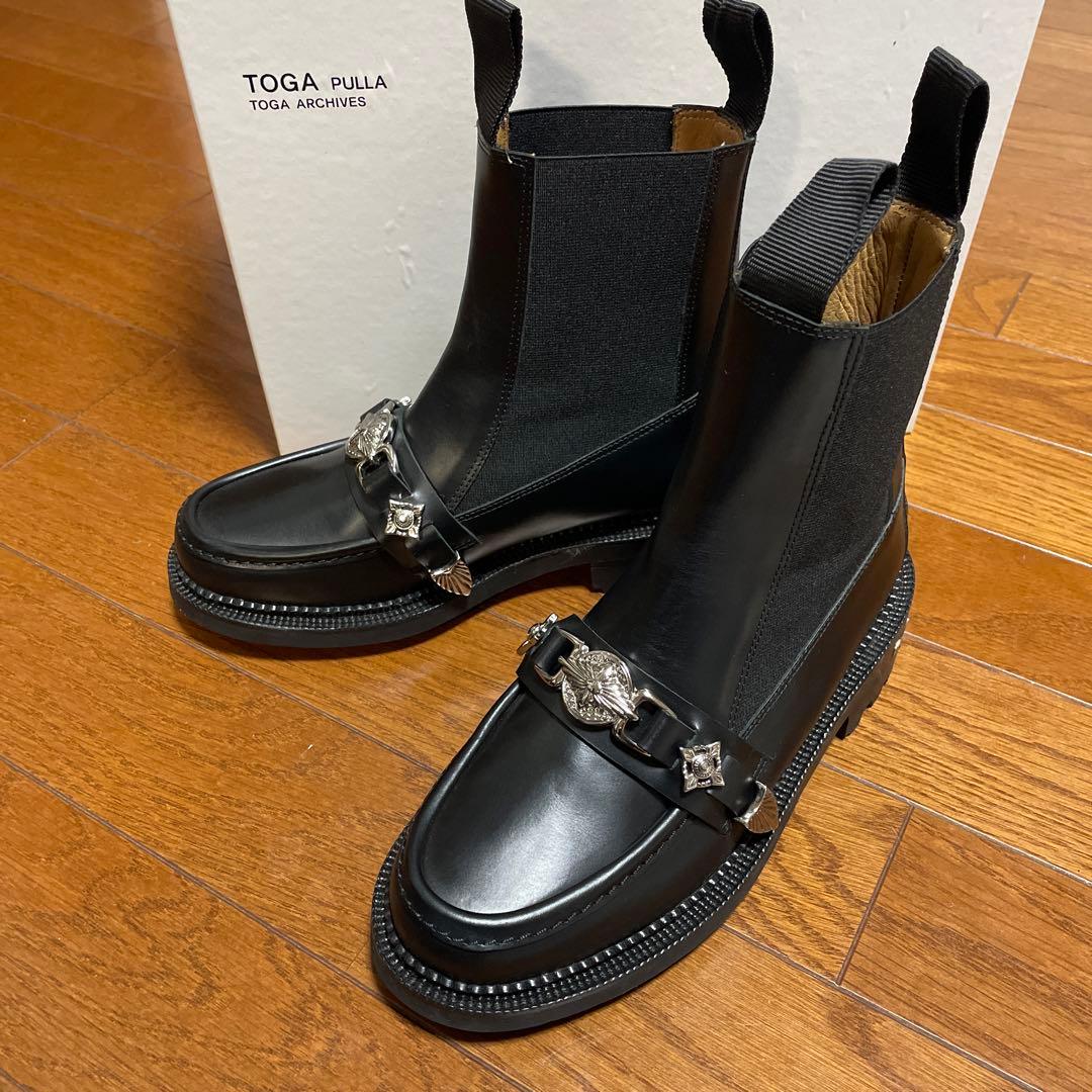 TOGA PULLA ブラック サイドゴアブーツ 36.5【売り切り希望】