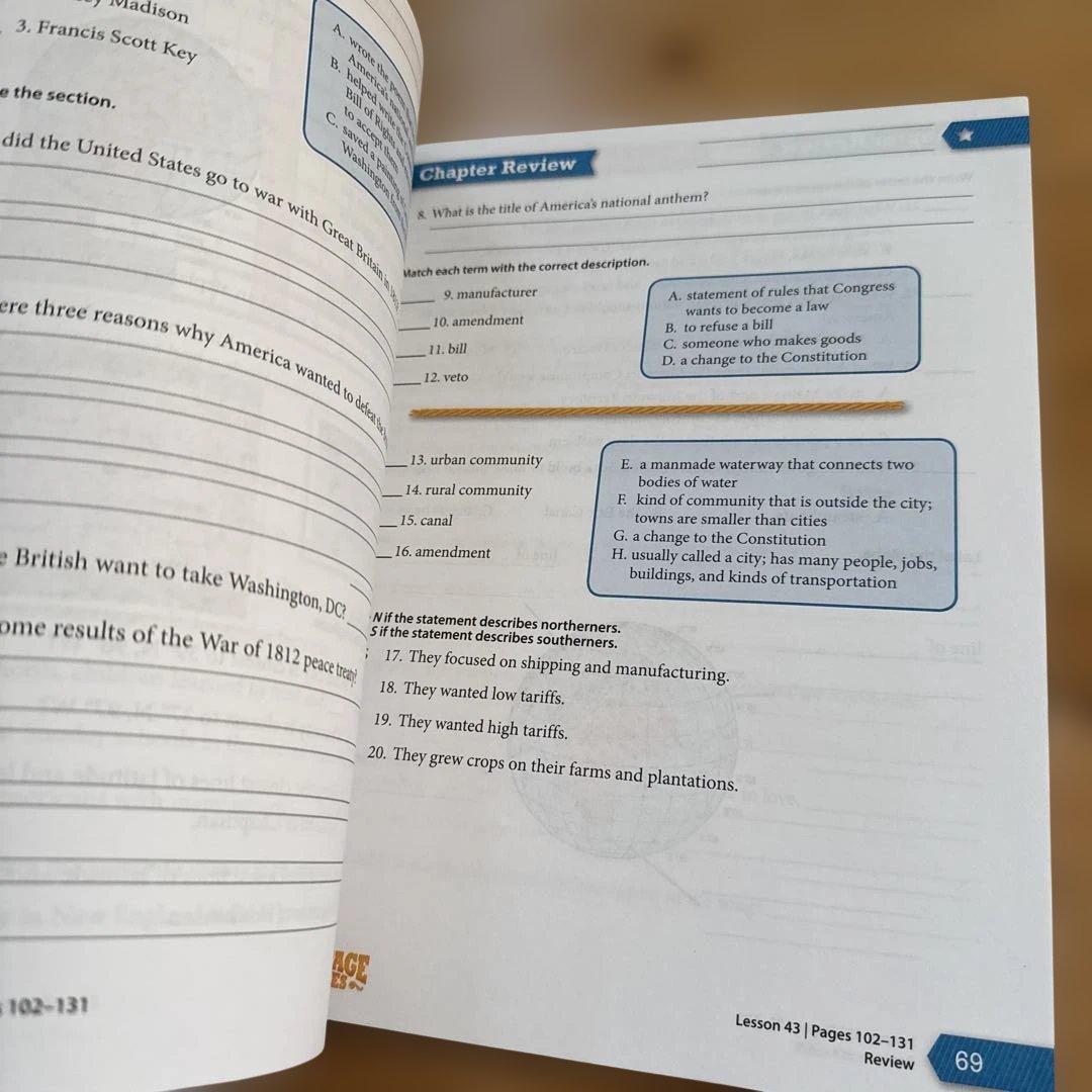 BJU Press Heritage Studies 3 教材セット