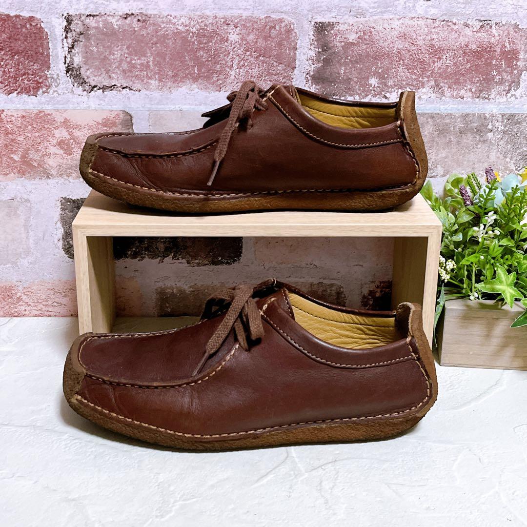 【Clarks クラークス】ナタリー ワラビー モカシン レザー 4.5 美品