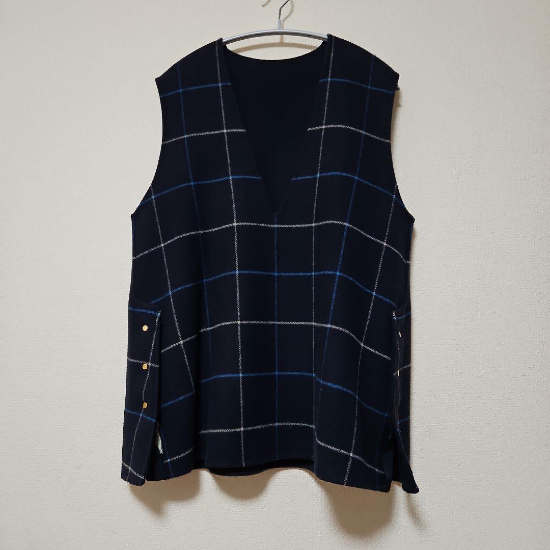 UNITED ARROWS ウール90%　リバーシブルベスト