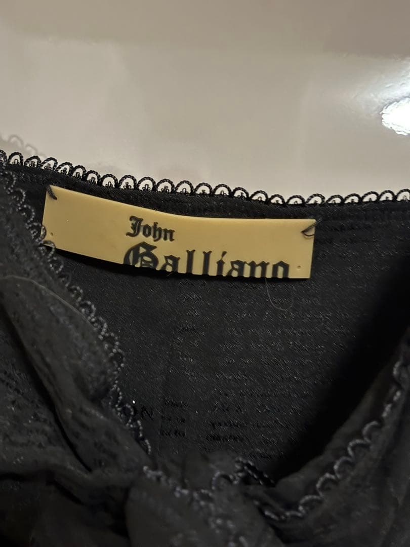 John Galliano ブラックキャミソール