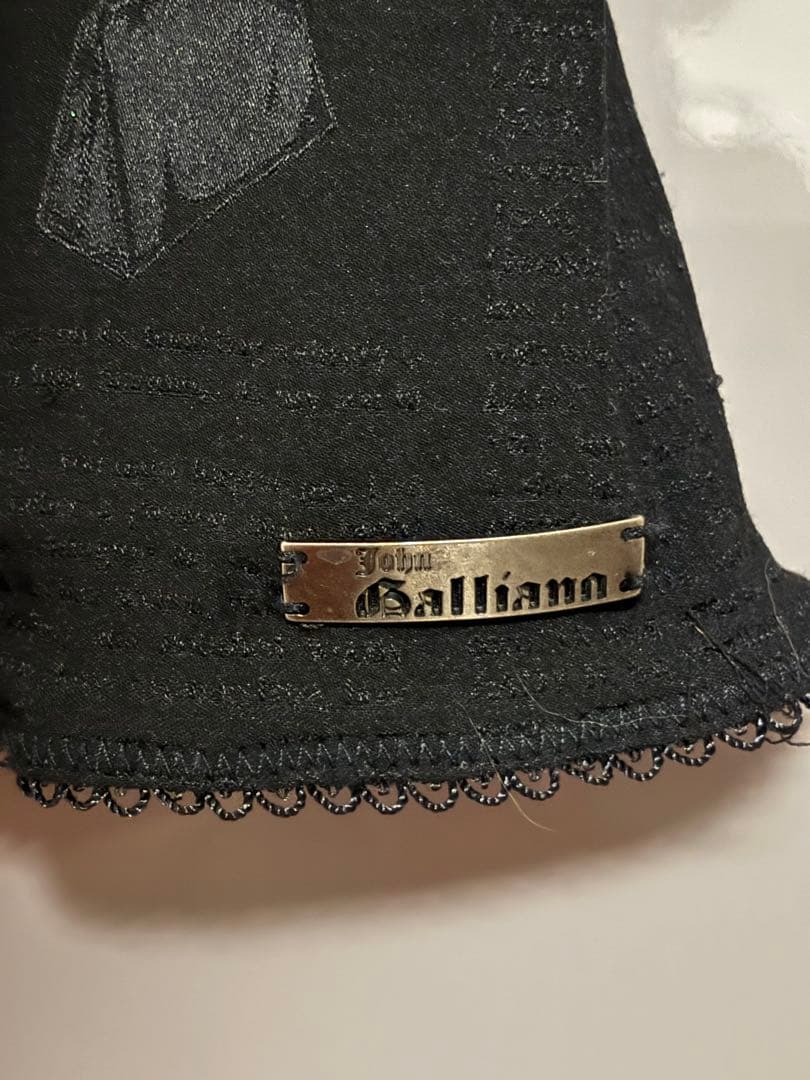John Galliano ブラックキャミソール