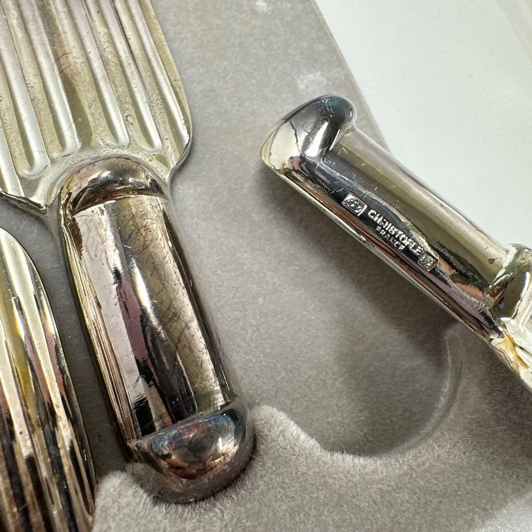 クリストフル新品カトラリーセット42点　ケース付　2963g 東Y7-0418②