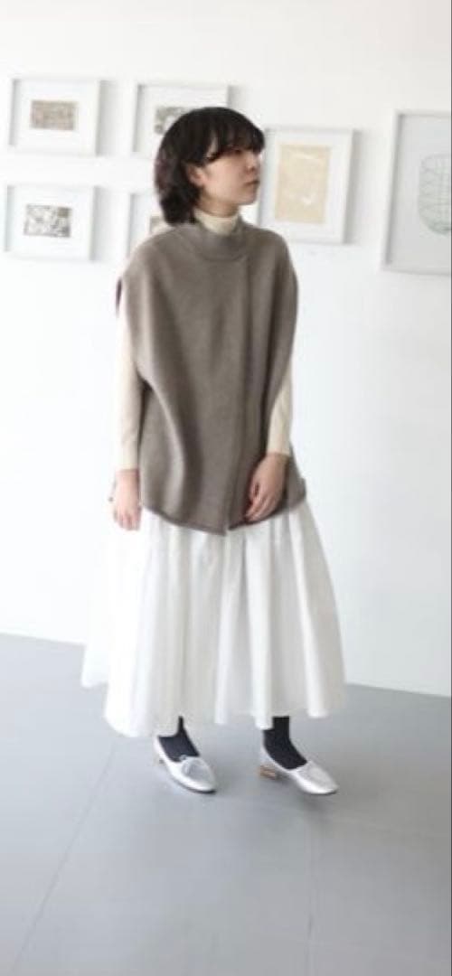 値下げ CLASKA クラスカ　HAU ハウ ニットラップベスト　カシミヤウール