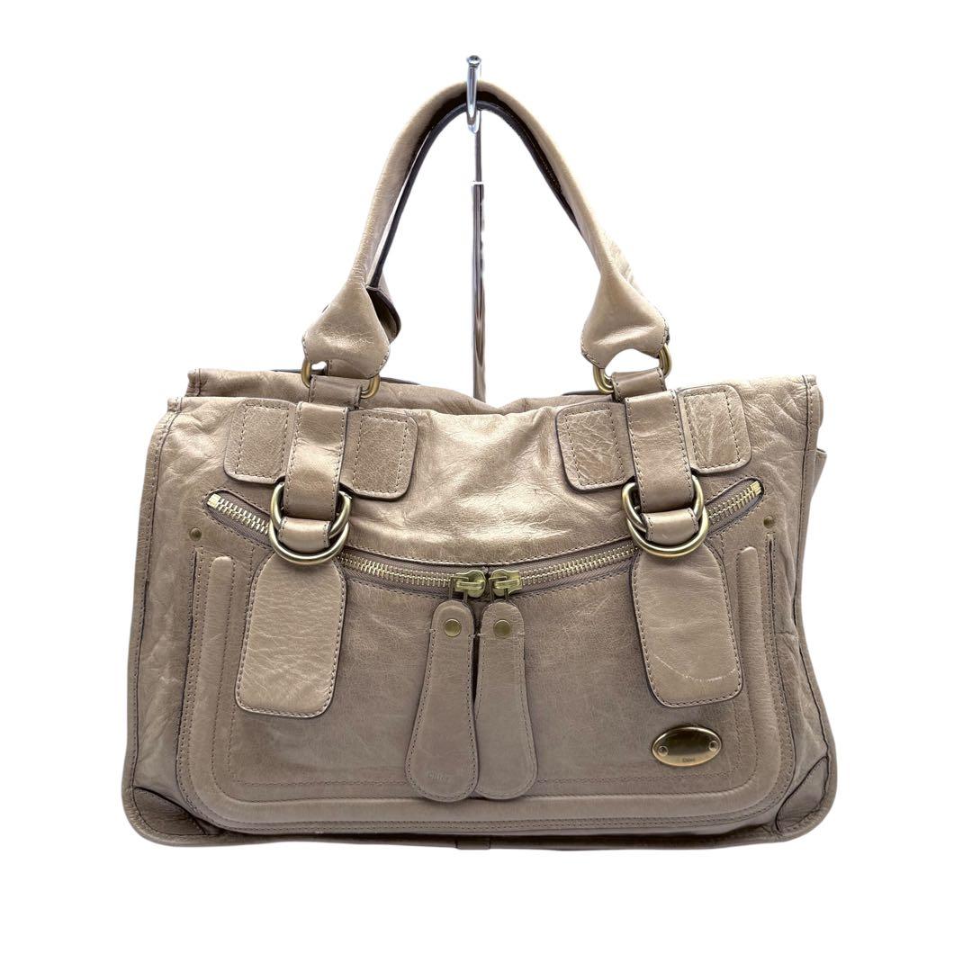 【美品】Chloe クロエ　ベイ　ハンドバッグ　ボストンバッグ　レザー