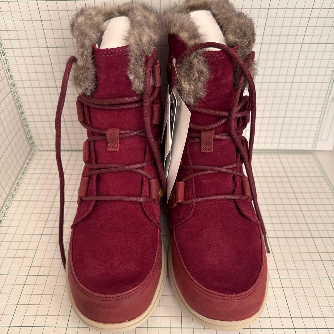 SOREL バーガンディ レースアップブーツ
