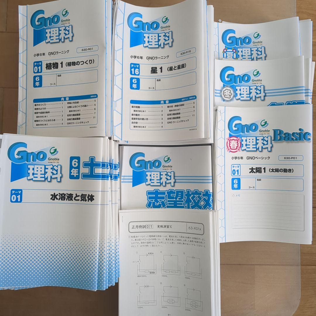 【専用】グノーブル 6年　理科　テキスト一年分