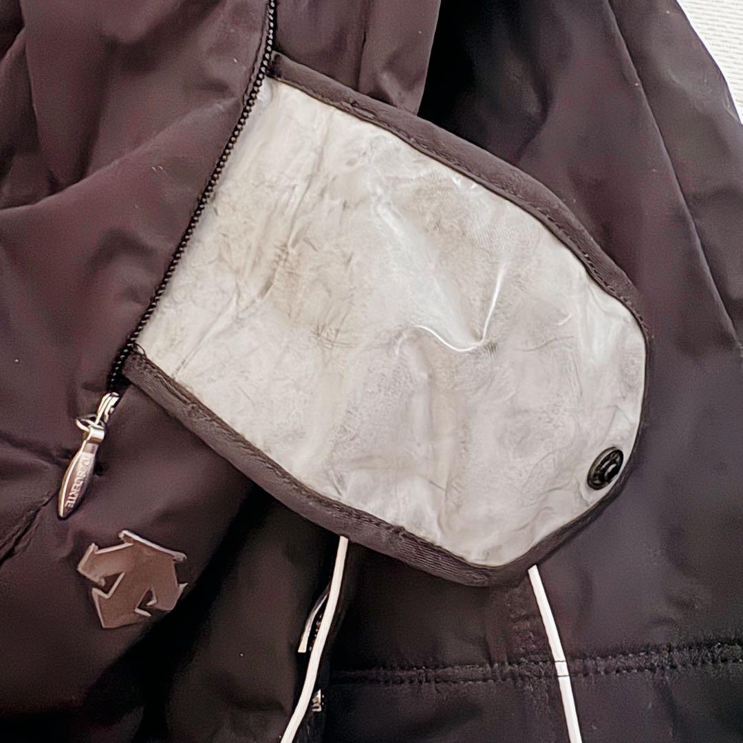 美品☆DESCENTE デサント スキーウェア　上下セット　11号　ブラック　黒