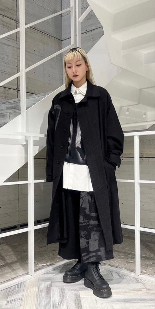 Y's （ワイズ） グラフィックプリント ワイドパンツ