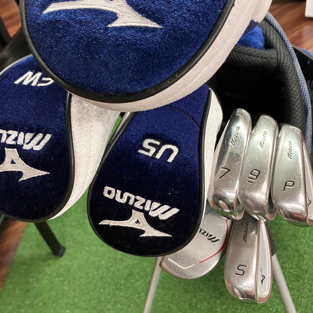 ミズノ ジュニア ゴルフクラブ 120cmタイプ 8本セット バッグ付 USED