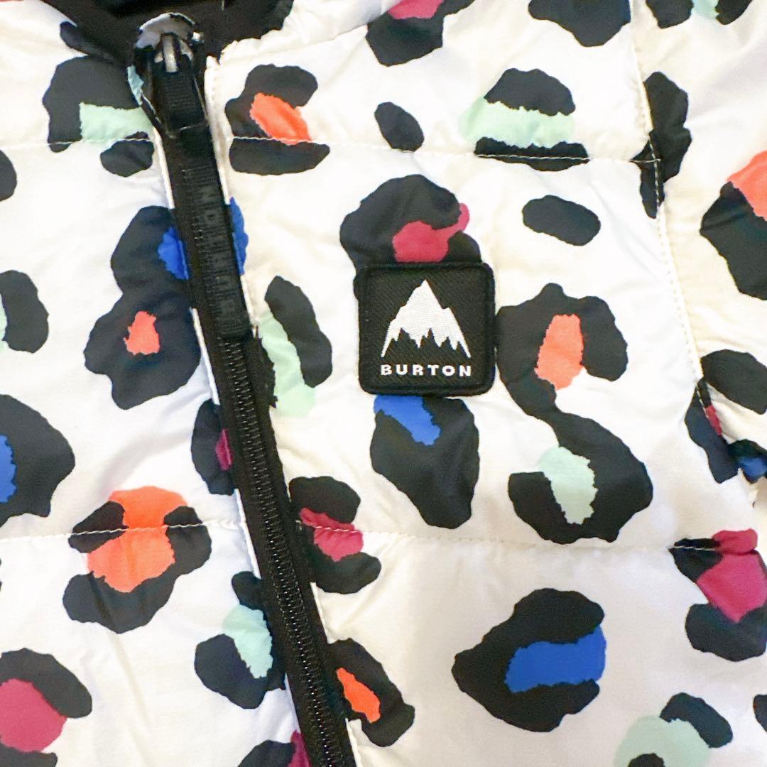 BURTON ベビー　ホワイト・レオパード柄　スノーウェア　75cm