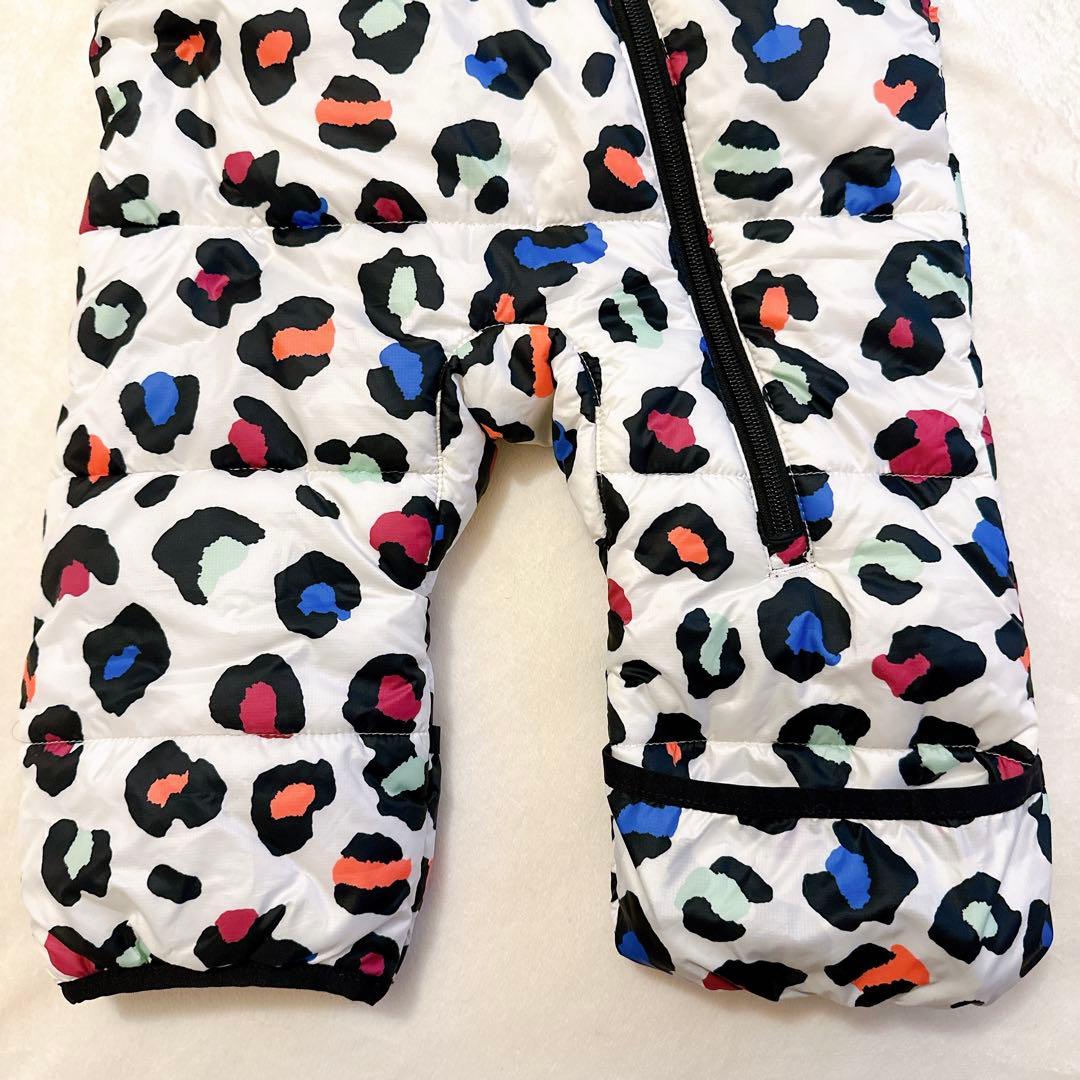 BURTON ベビー　ホワイト・レオパード柄　スノーウェア　75cm