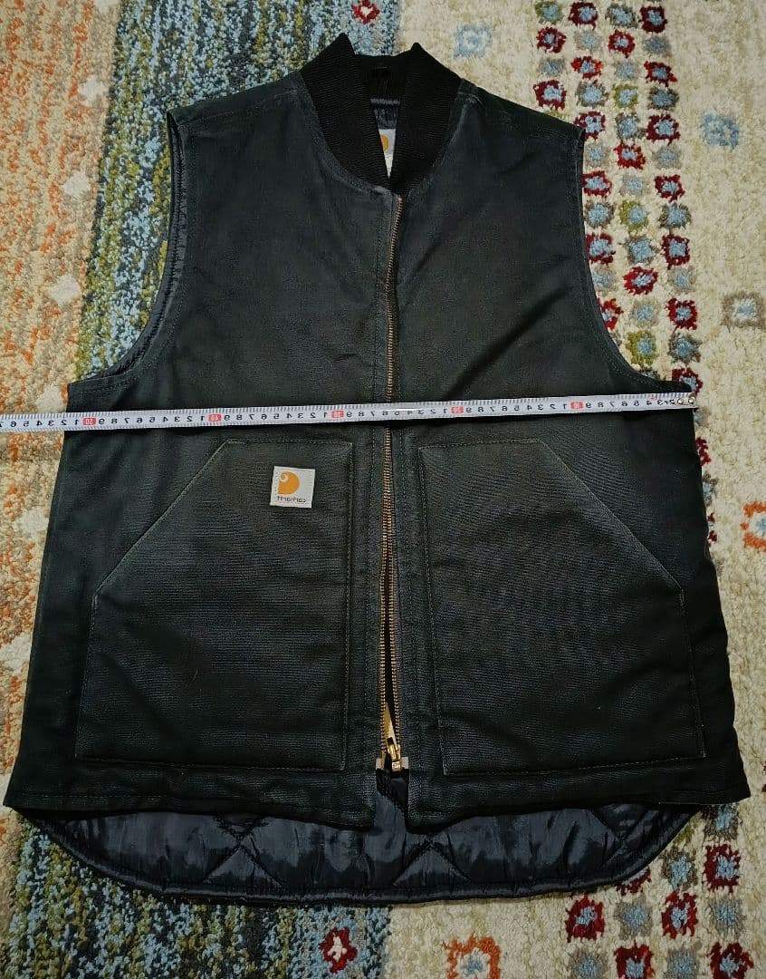 【やっぱり健康】Carhartt ダックベスト ブラック ベスト