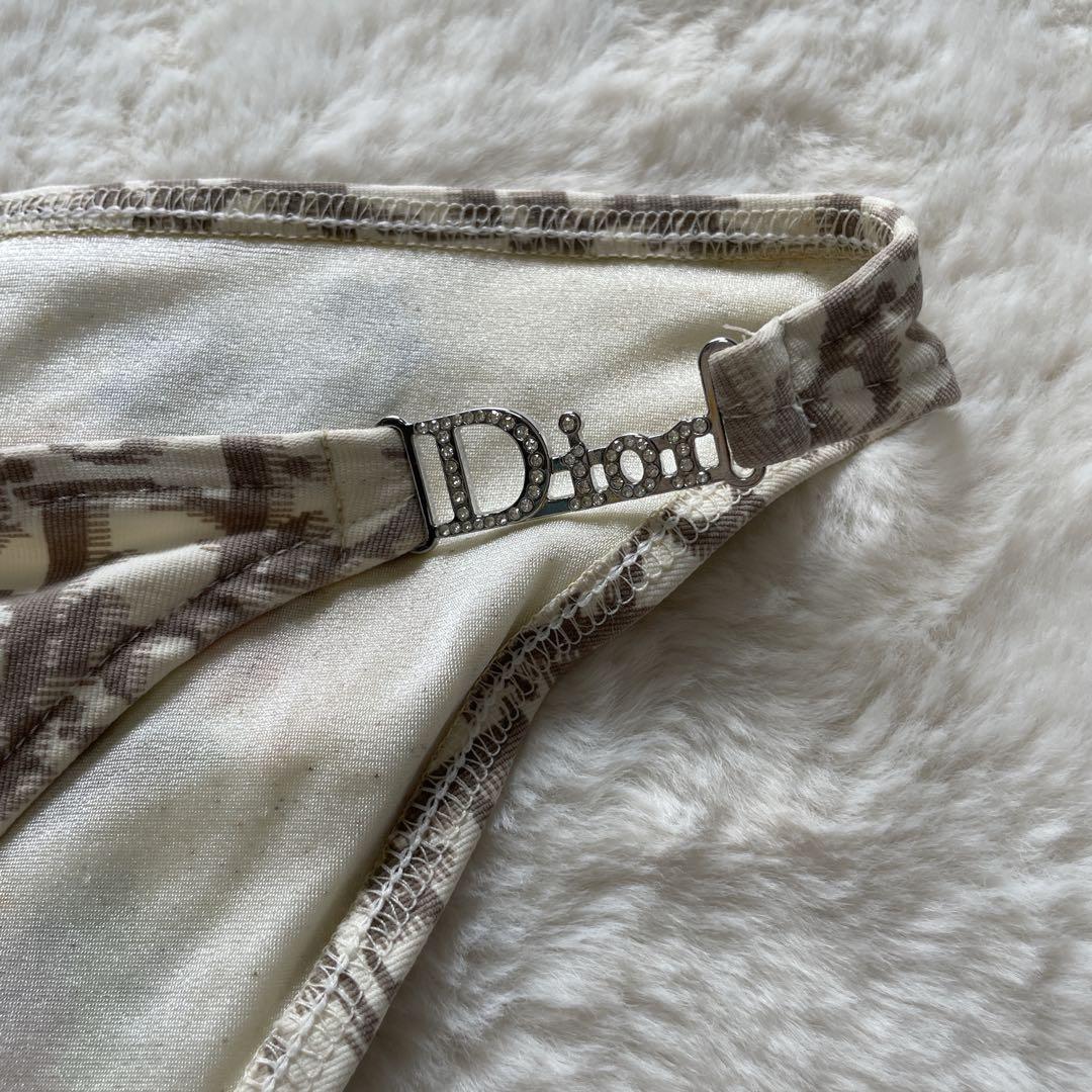クリスチャンディオール トロッター水着 ビキニ 刺繍入り チャーム付き