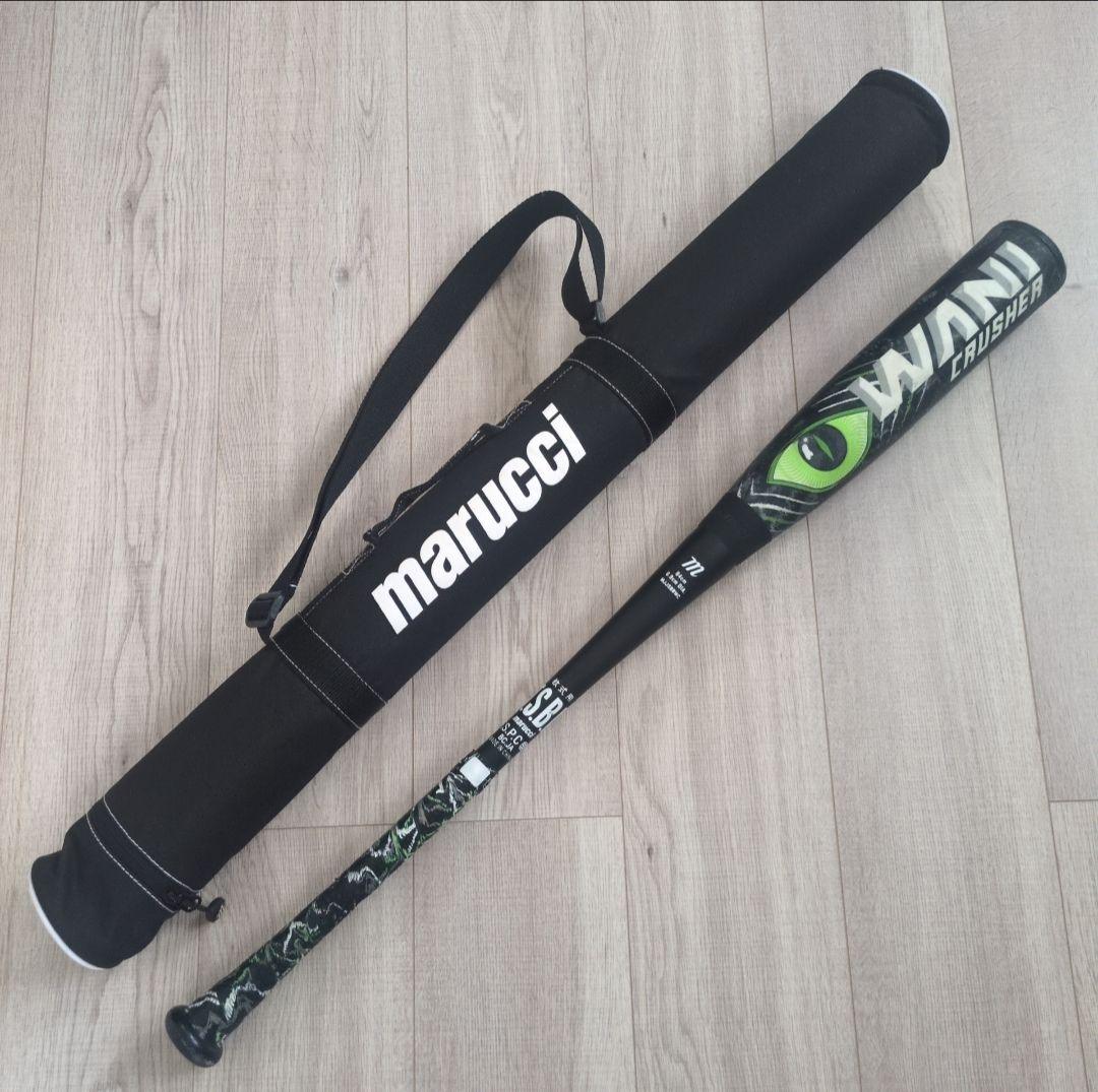 ワニクラッシャー marucci 84センチ 軟式バット 専用ケース(美品)付き