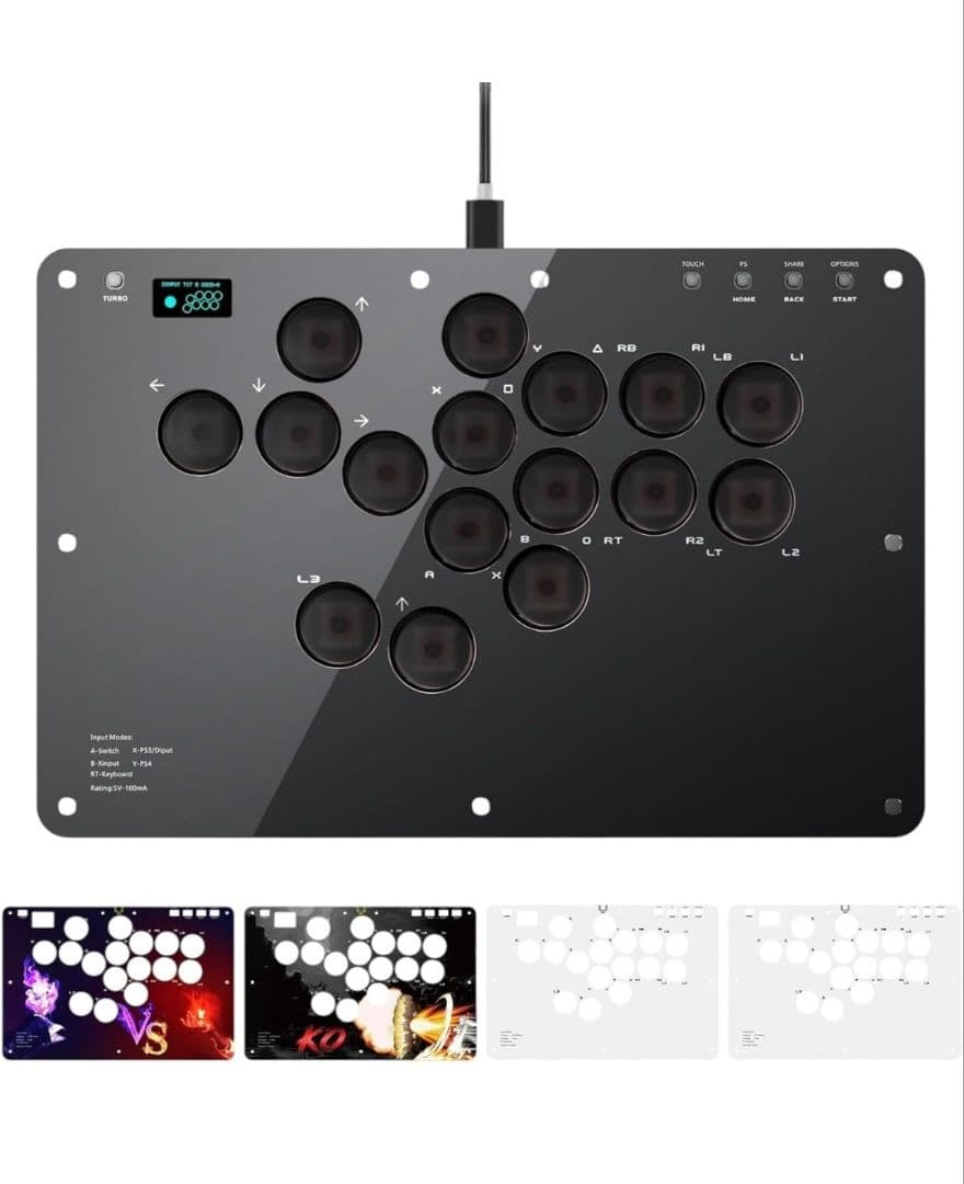 アケコン レバーレス コントローラー 16ボタン 全機種対応 ラズベリーパイ搭載