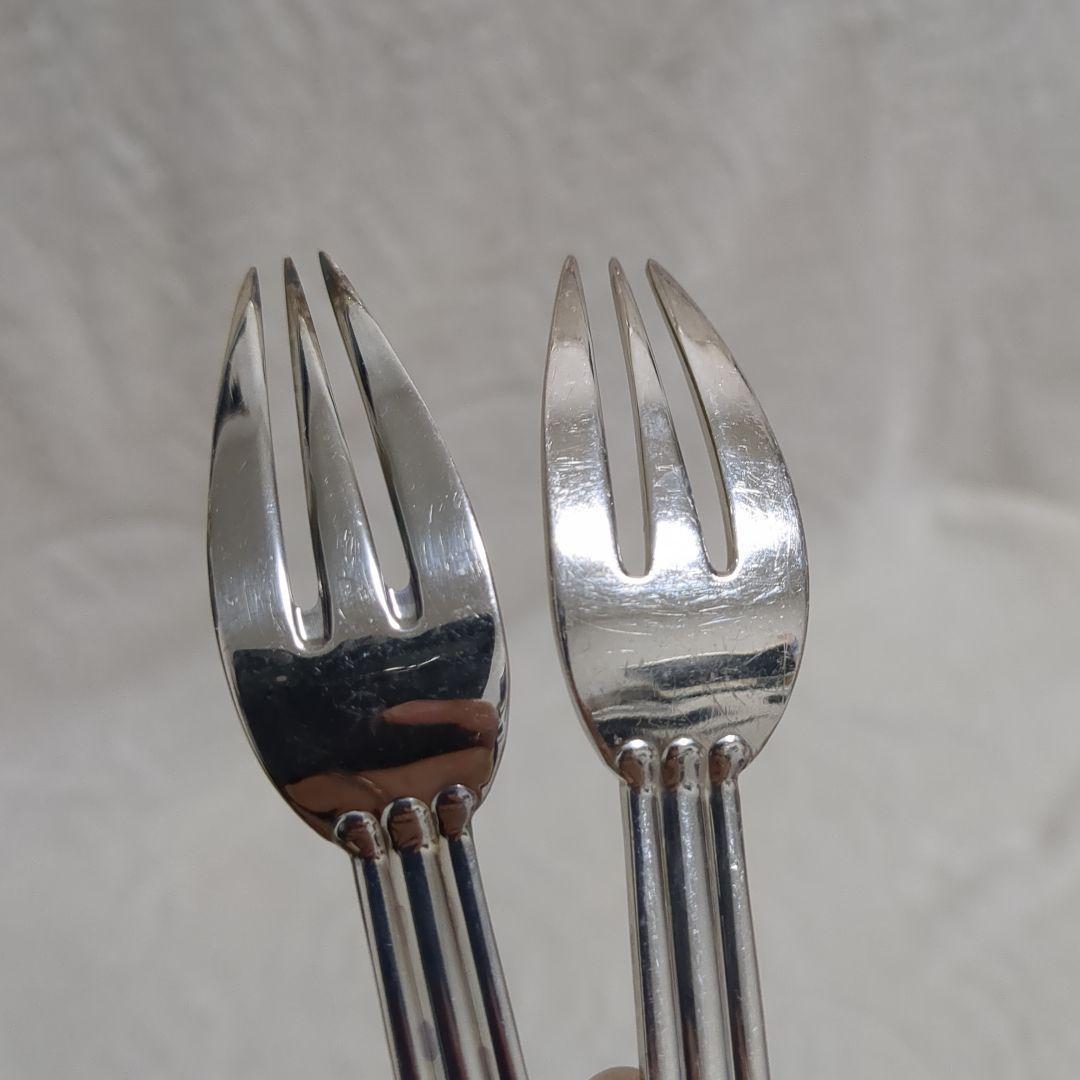 高級ピュイフォルカ　Puiforcat　フォーク　シルバープレート　2本セット