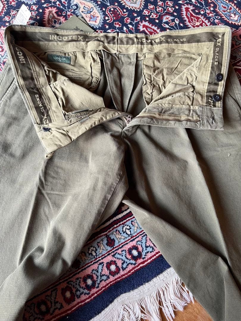 新品未使用/INCOTEX(インコテックス)100番モデル/33/チノパンツ/D