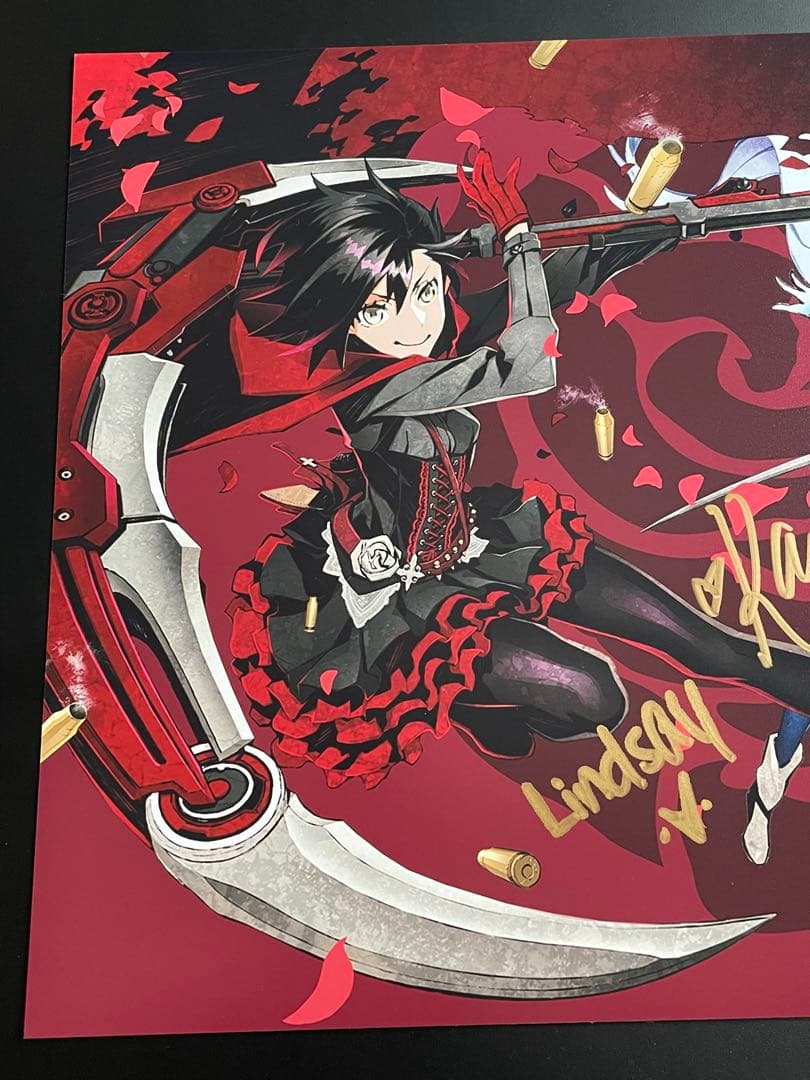 RWBY 直筆サイン入りポスター　JSA認定書付き　③