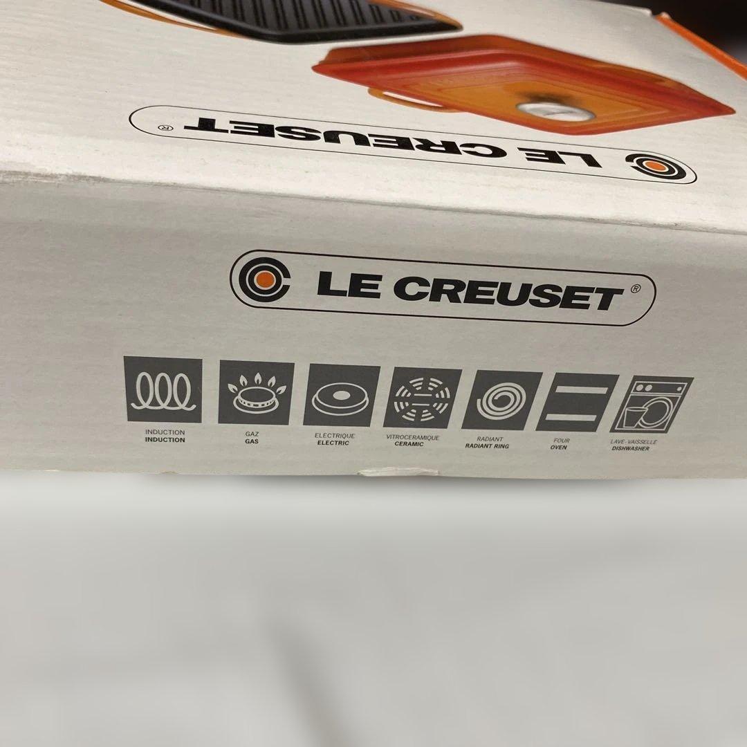 ル・クルーゼ(LE CREUSET) ココット・スクエア　24cm 蒸し網付