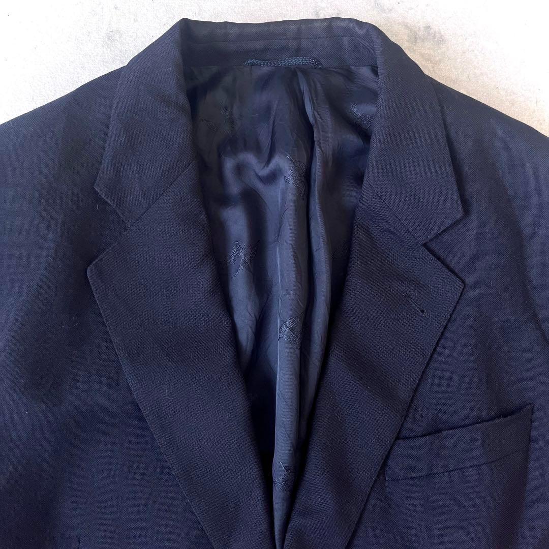 90s バーバリー ドイツ製 金ボタン テーラード ジャケット ネイビーブレザー