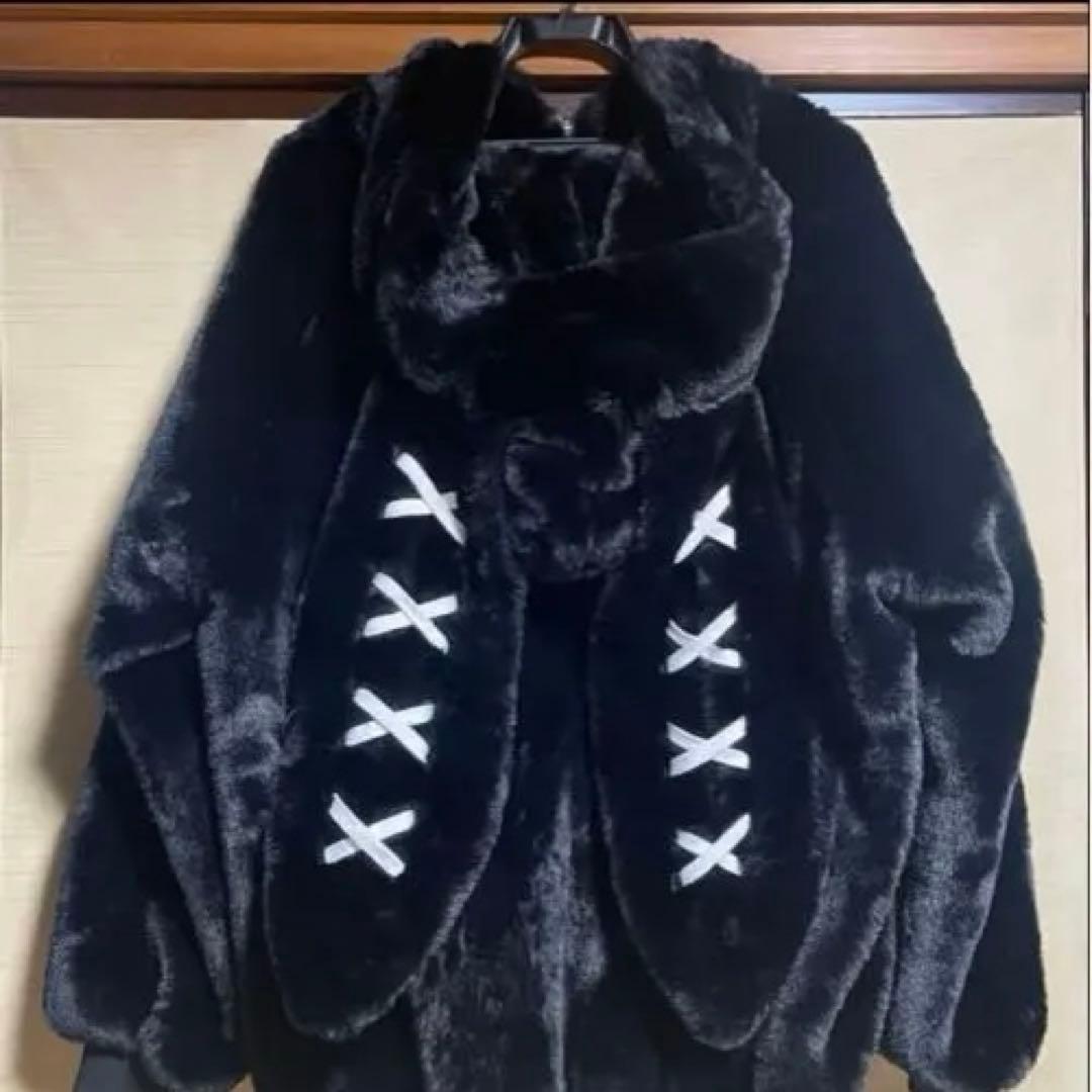 レフレム うさ耳ファー 黒