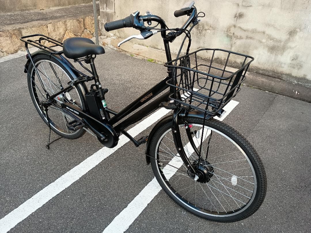 (No 0113-2) GROUSE(グラウス)電動自転車 26インチ ブラック