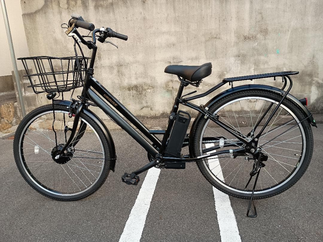 (No 0113-2) GROUSE(グラウス)電動自転車 26インチ ブラック