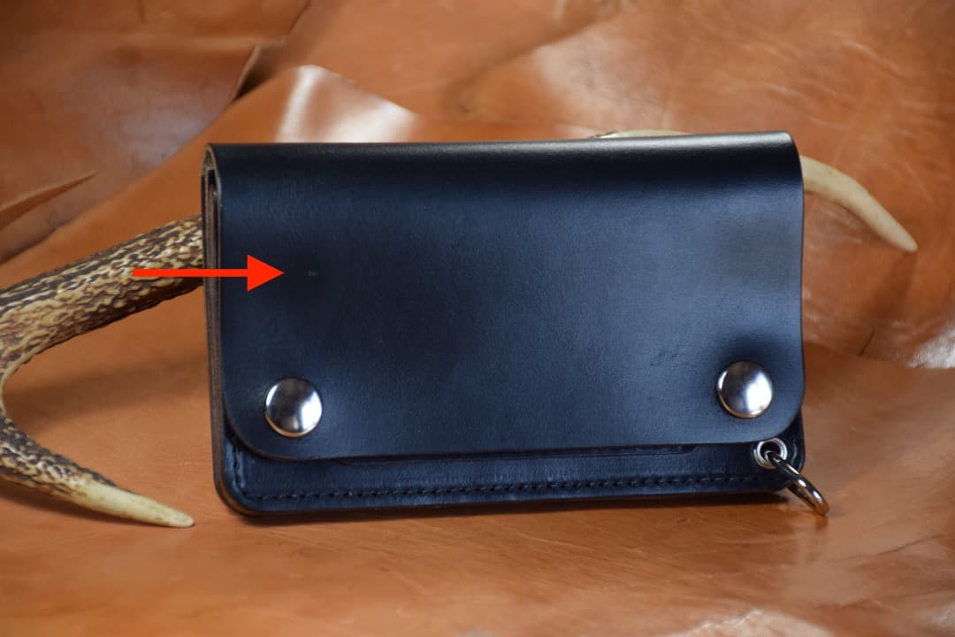 Horween社 クロムエクセル ⭐️訳あり トラッカーウォレット ミドル