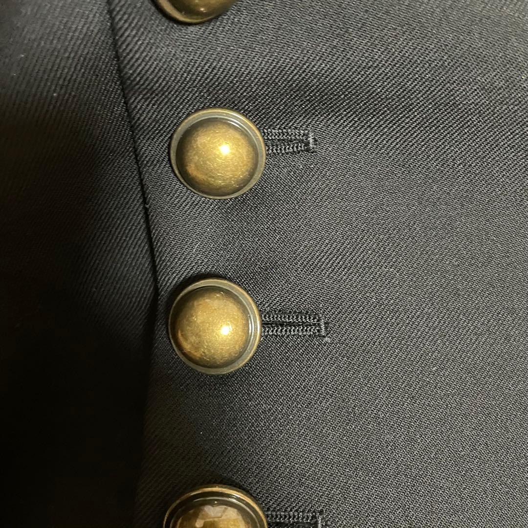saint laurent サンローラン 金ボタン ナポレオンスカート レア