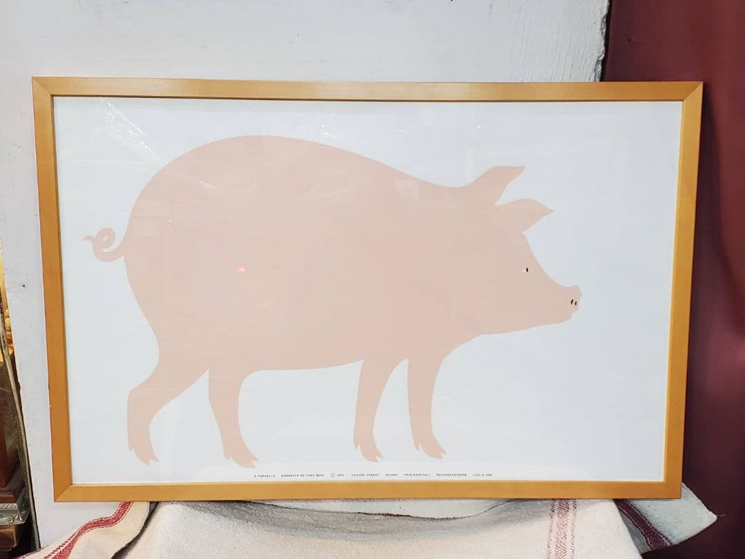 DANESEダネーゼ Enzo Mari エンツォ・マリ　Pig ポスター