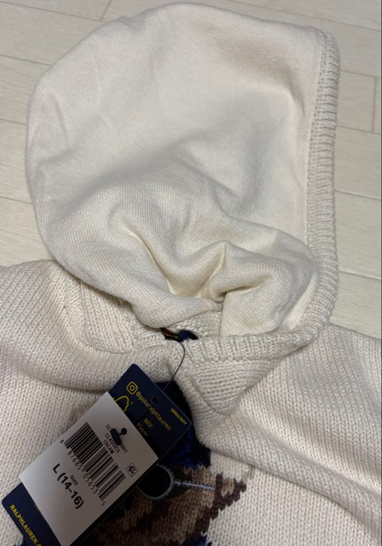 入手困難 PRL ポロベア パーカー レディースS-M/キッズL 新品タグ付き