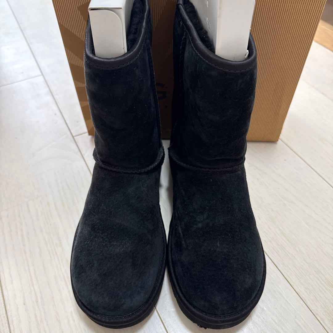 UGG ブラック ムートンブーツ ストーン装飾