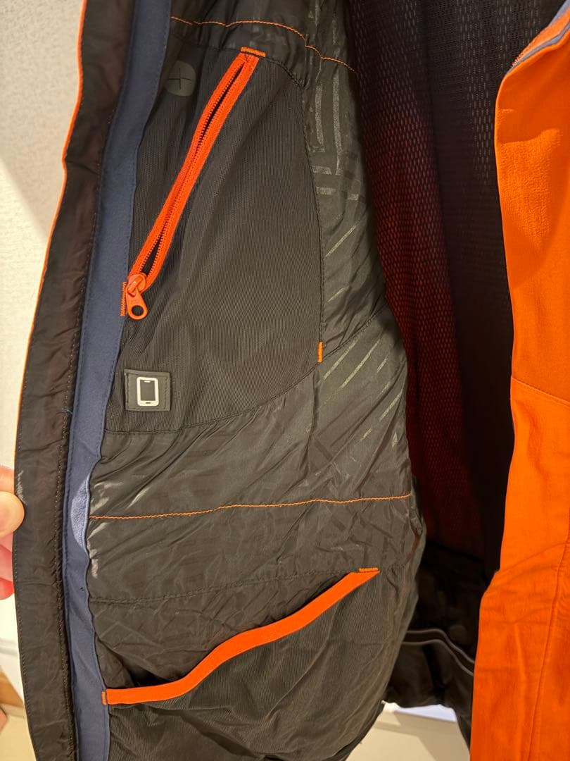 Salomon スキー用ジャケット オレンジ