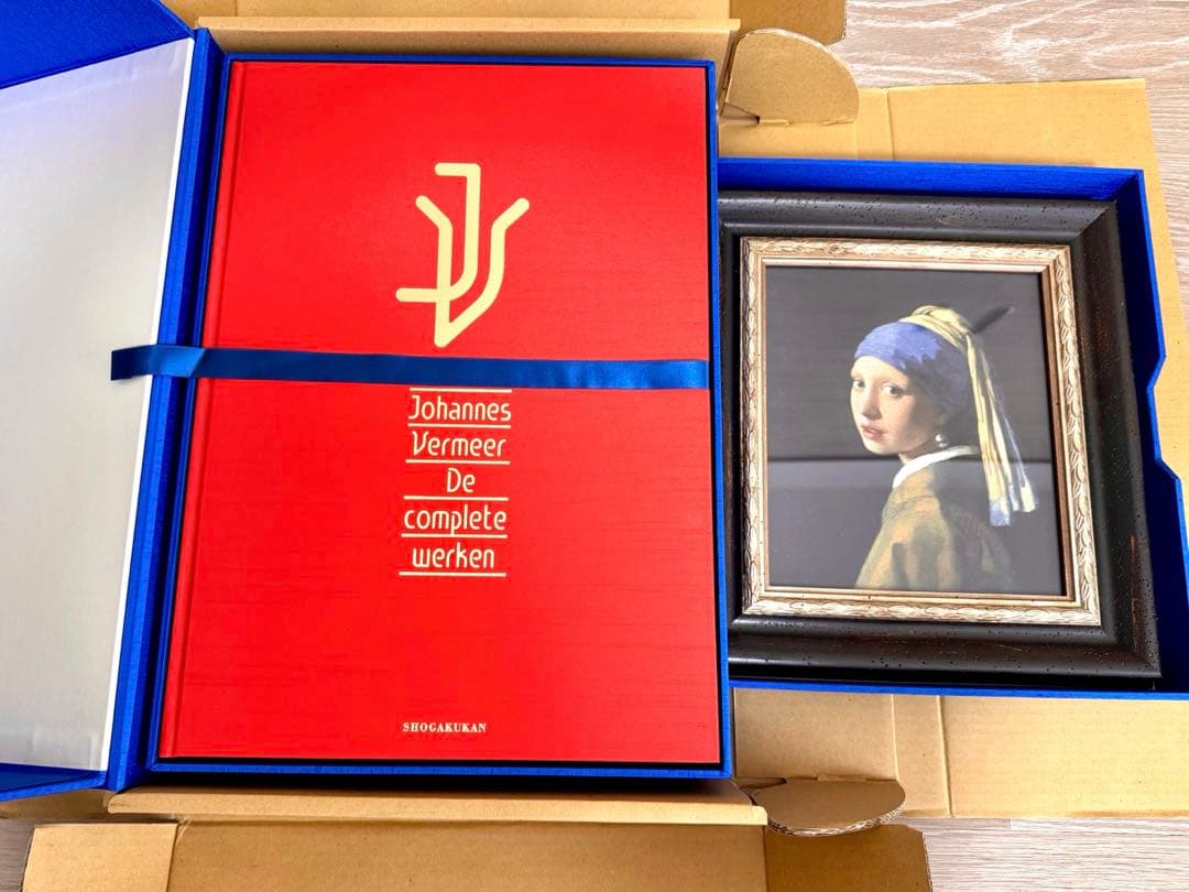 フェルメール全作品集　限定版　複製画「真珠の耳飾りの少女」付き