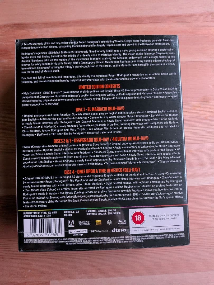 洋画・外国映画 THE MEXICO TRILOGY 4K ULTRA HD BLU-RAY