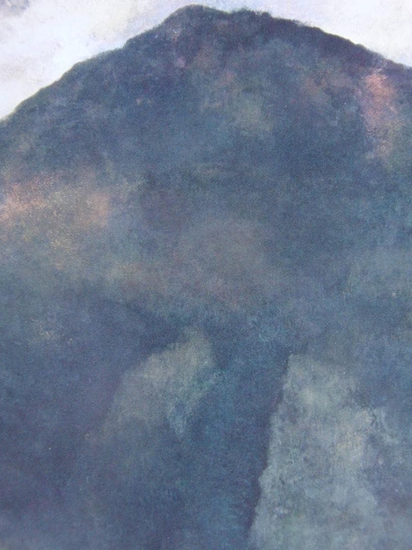 土屋禮一、【山】、希少な額装用画集より、新品額装付、状態良好