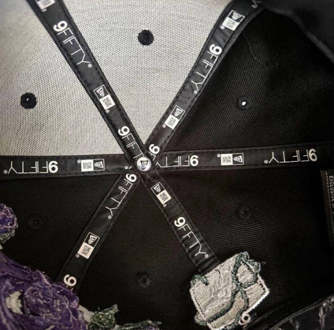 NEWERA×エル・デスペラード　コラボキャップ　紫薔薇