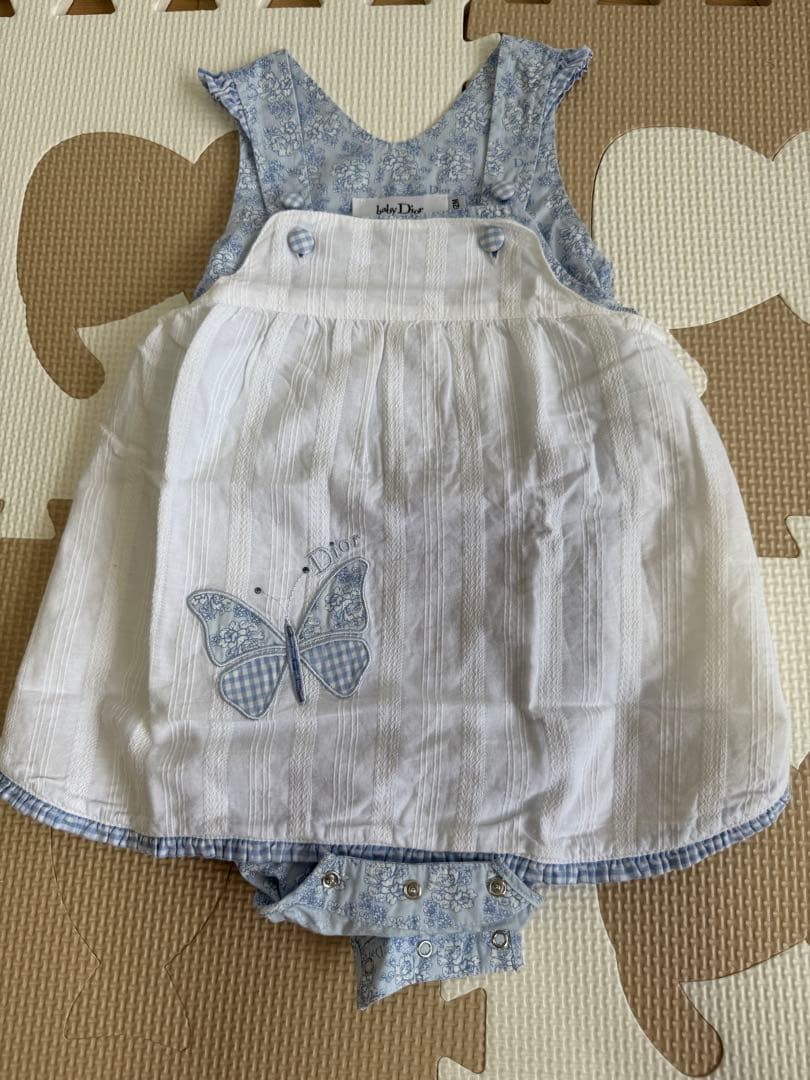 baby Dior 蝶刺繍ロンパース 12M