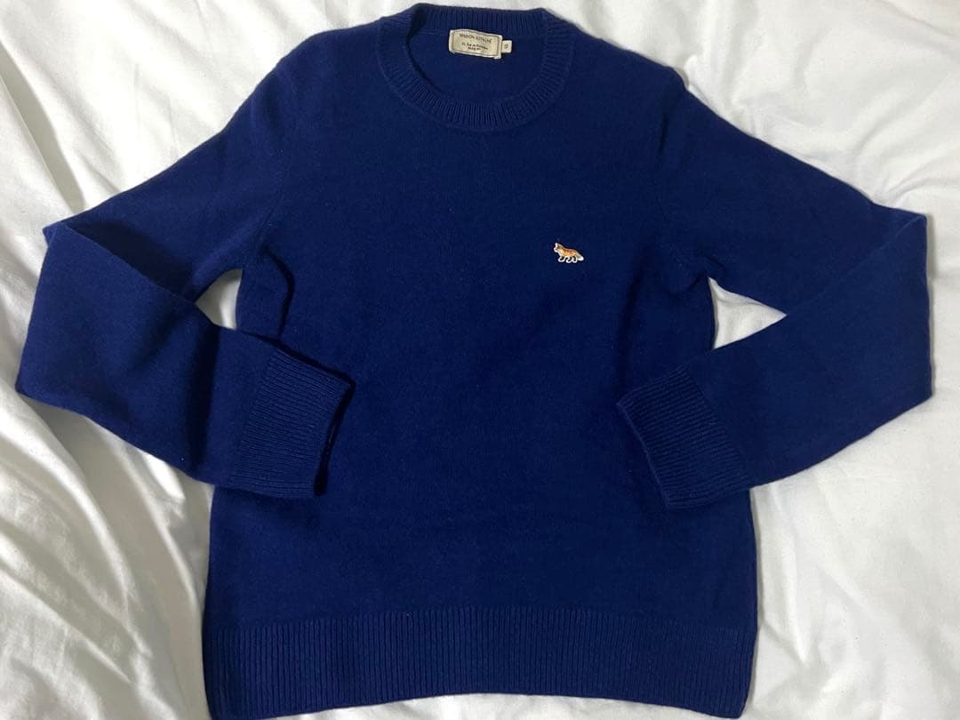 メゾンキツネ MAISON KITSUNE ニット セーター クルーネック 長袖