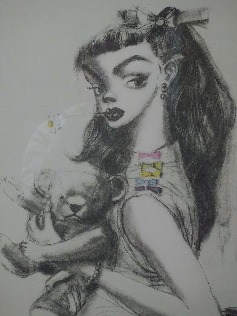 〜最終値下〜　金子國義　リトグラフ　手彩色