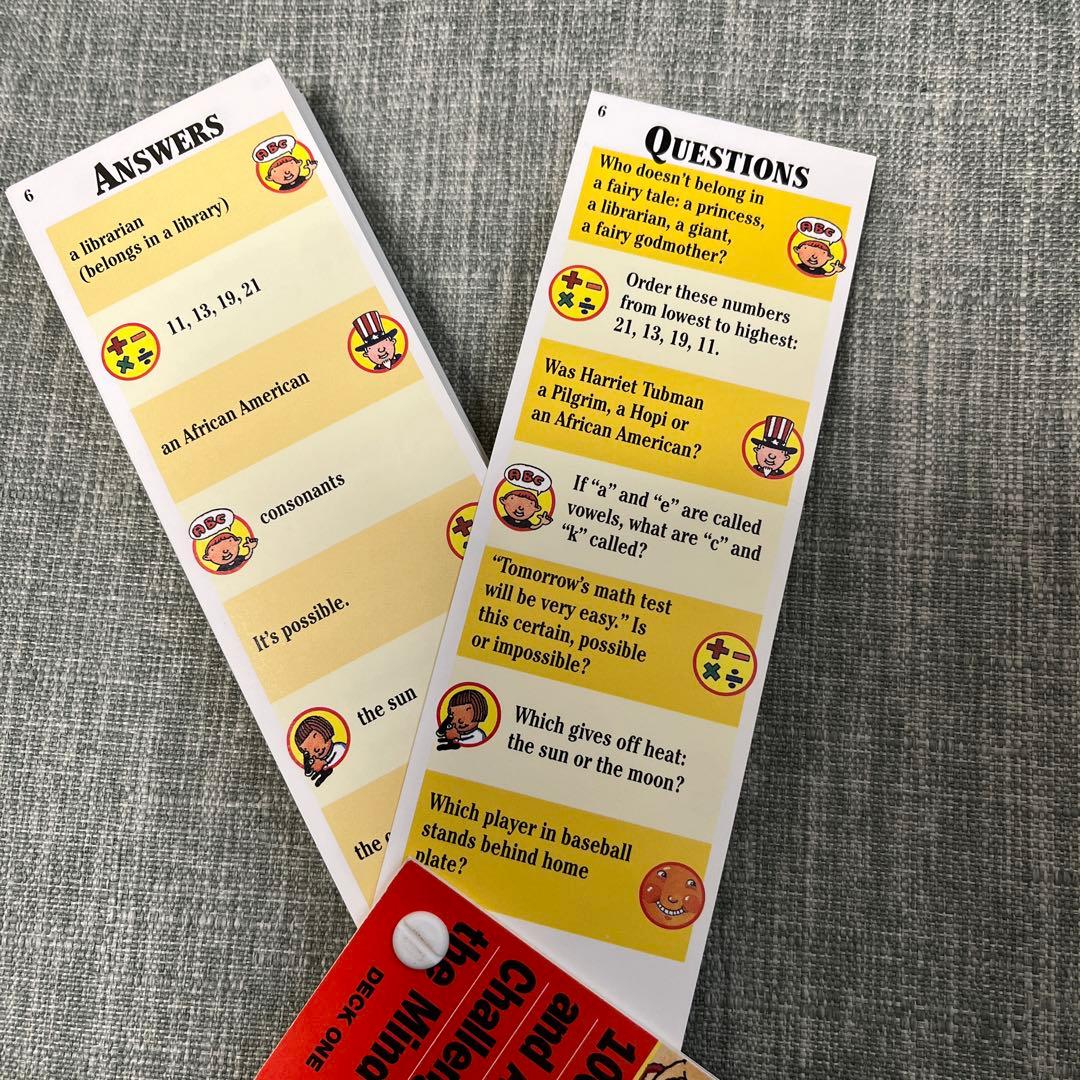 英語教材Brain Quest クイズカード英語7歳から13歳全て英語　難問