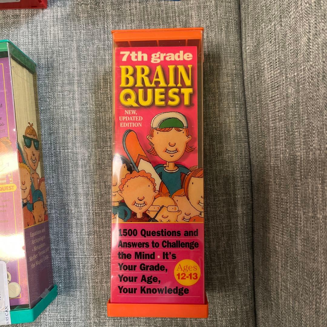 英語教材Brain Quest クイズカード英語7歳から13歳全て英語　難問