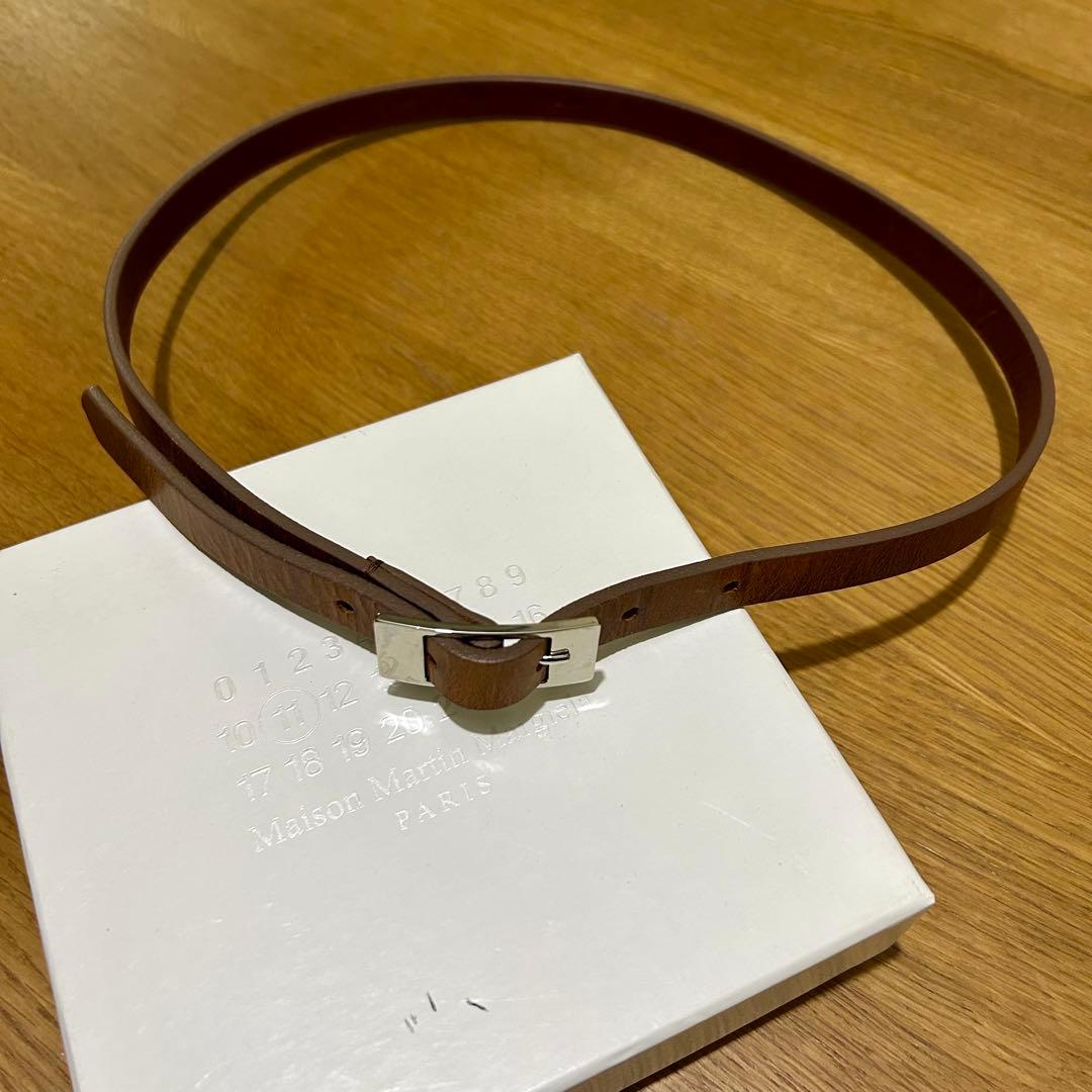 Maison Martin Margiela マルジェラ ブラウンレザーベルト